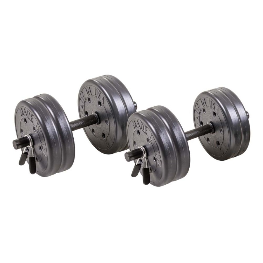 Home Gym Dumbbell Set - Home gym strength training: adjustable 42LB