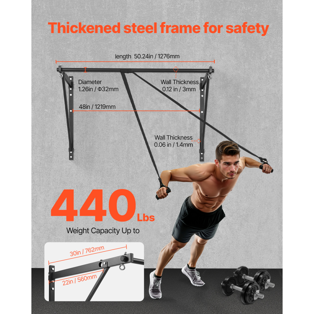 Home Gym Wall Mounted - Ye Wall Mounted Heavy Duty Pull