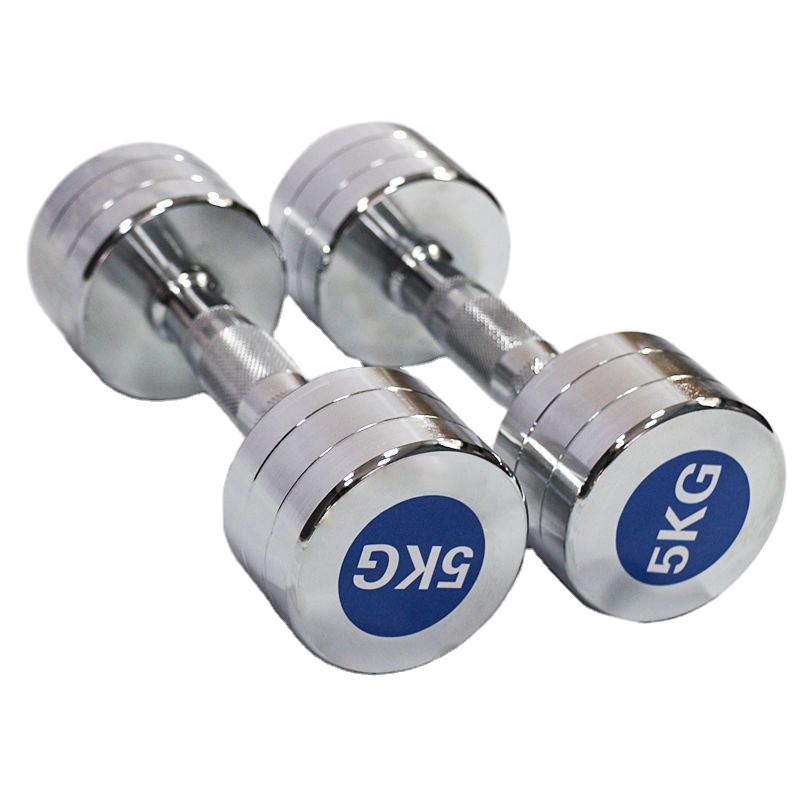 Home Gym Dumbbell Set - Customized Electroplating Stainless Steel Round Chromed