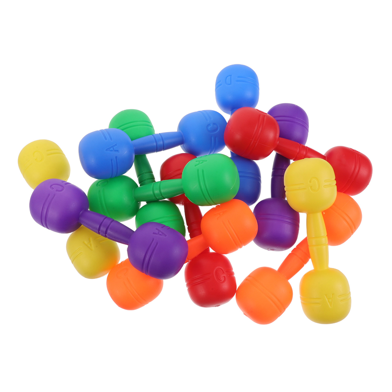 Home Gym For Toddlers - 12Pcs Kids Plastic Dumbbells and Barbell