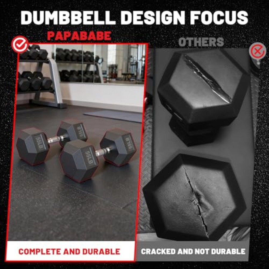 Hex Dumbbell Set 45-550 lb Rub - Home Gym Dumbbell Set recension och pris