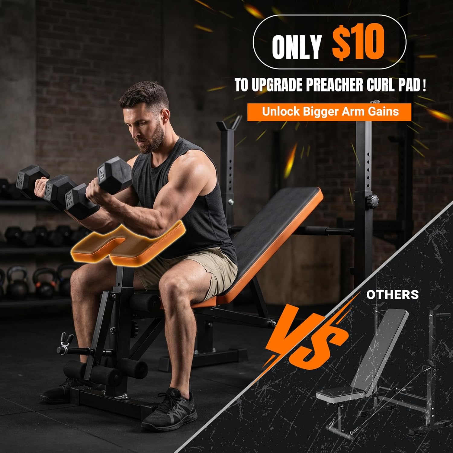 6-in-1 Space Saving Weight Ben - Home Gym Rack recension och pris