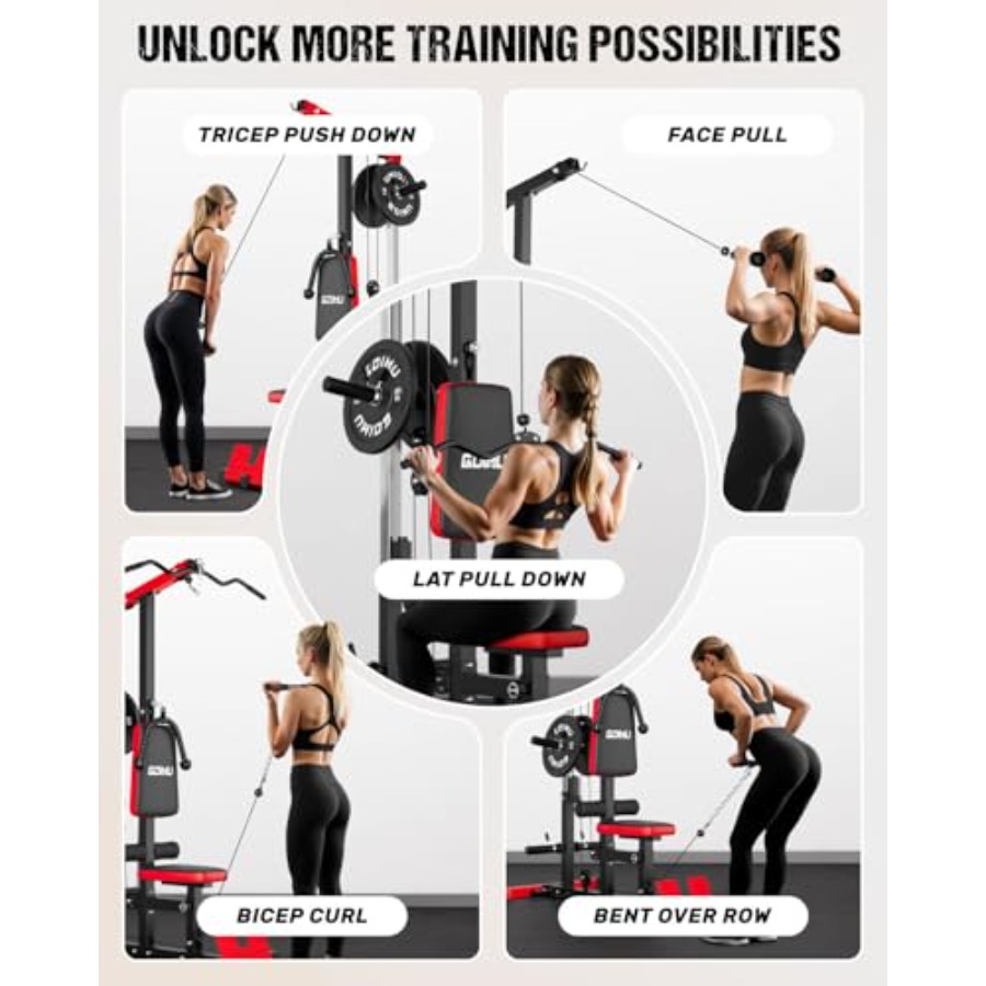 Home gym LAT pulldown machine, - Home Gym Lat Pulldown recension och pris