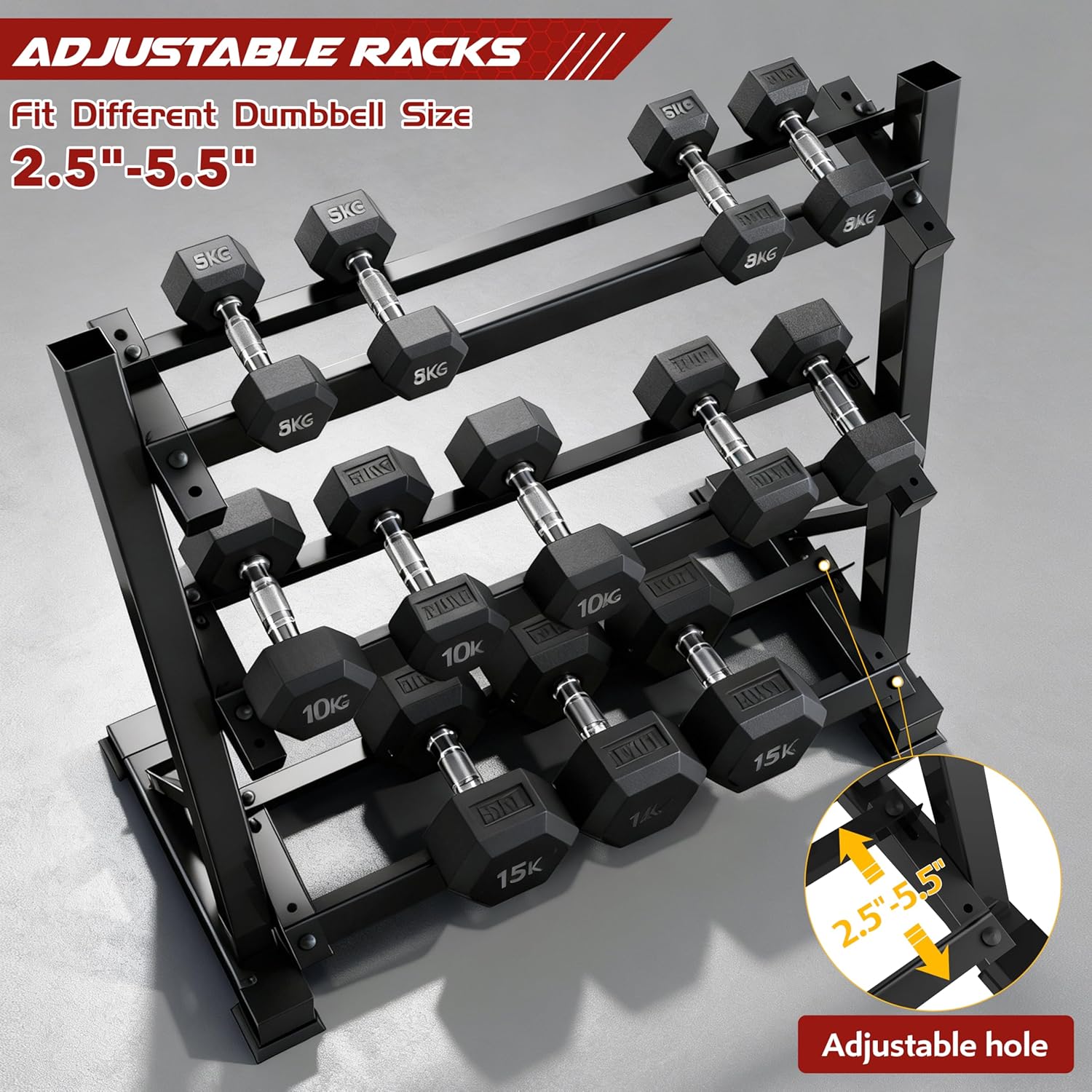 Home Gym Dumbbell Rack, Iron M - Home Gym Rack recension och pris