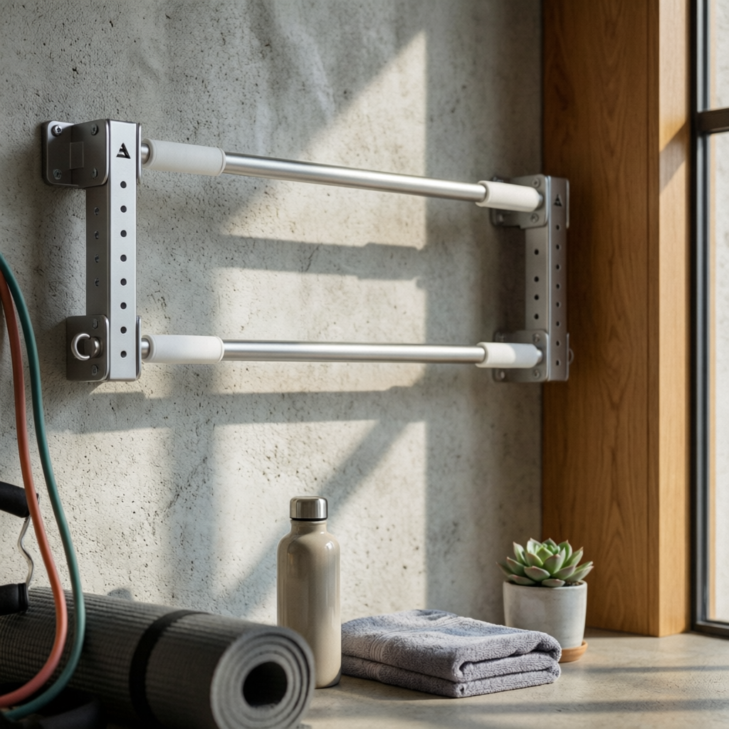 Pull-up Bar with Hanging Rings - Home Gym Wall Mounted recension och pris