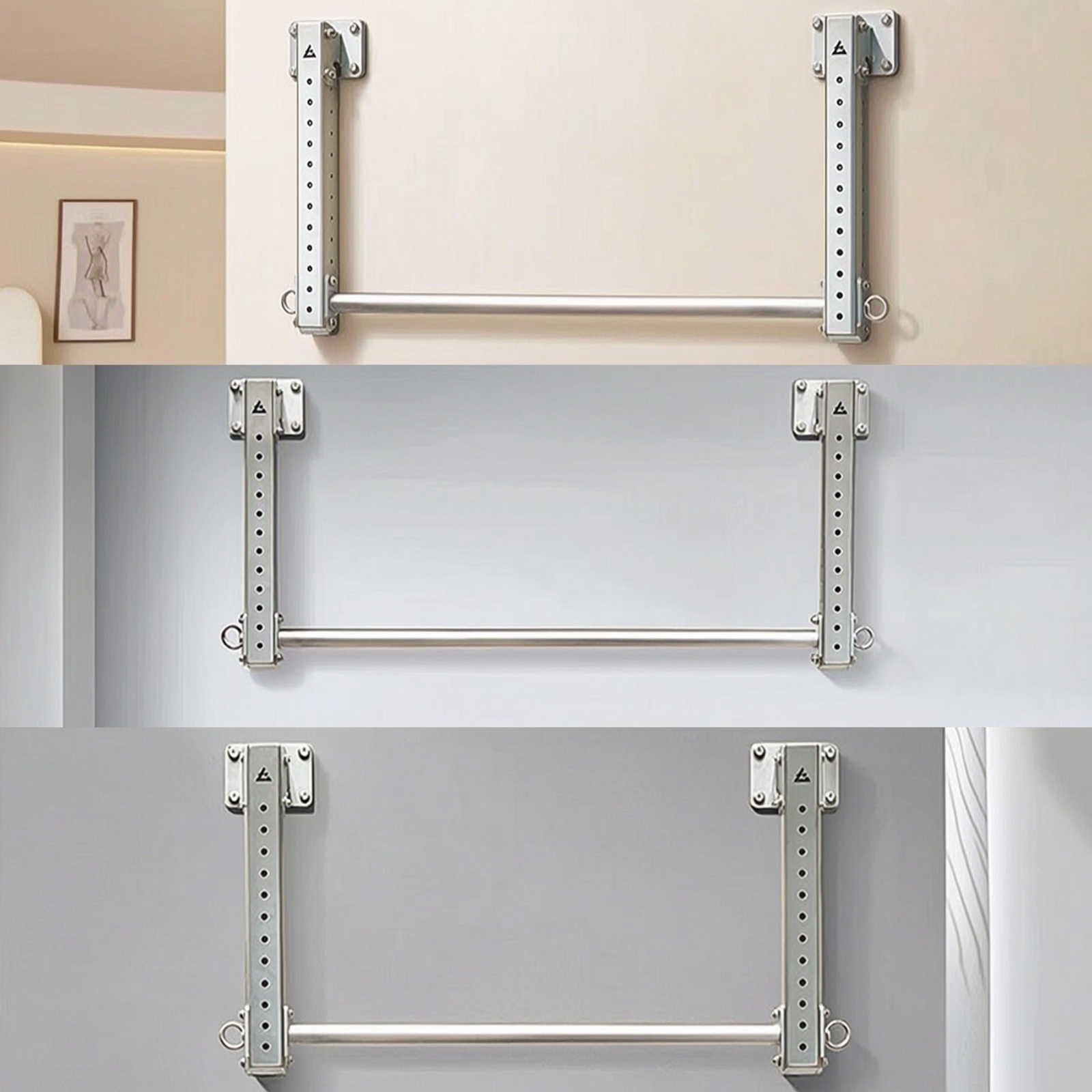 Pull-up Bar with Hanging Rings - Home Gym Wall Mounted recension och pris
