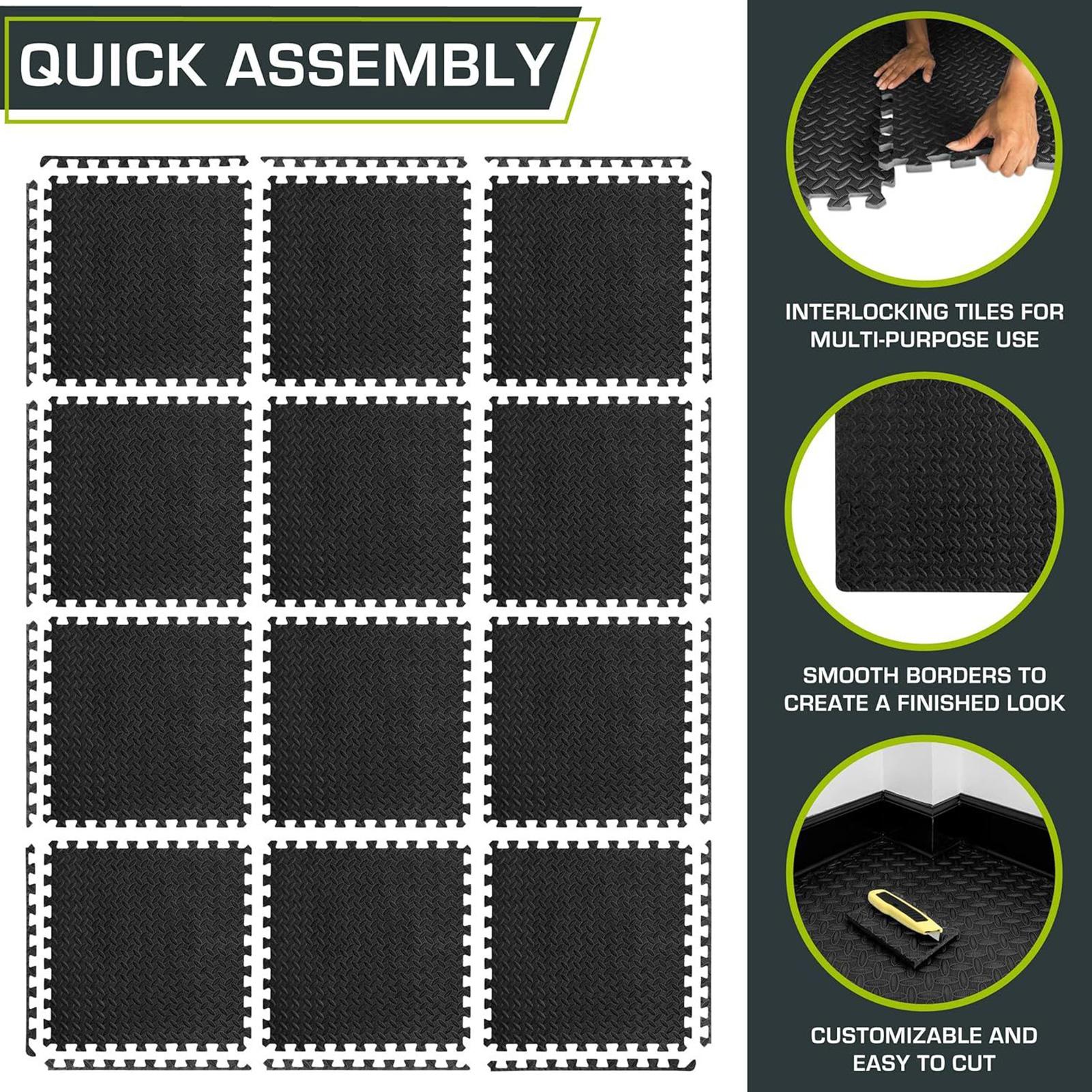 Puzzle Exercise Mat Foam Worko - Home Gym For Toddlers recension och pris
