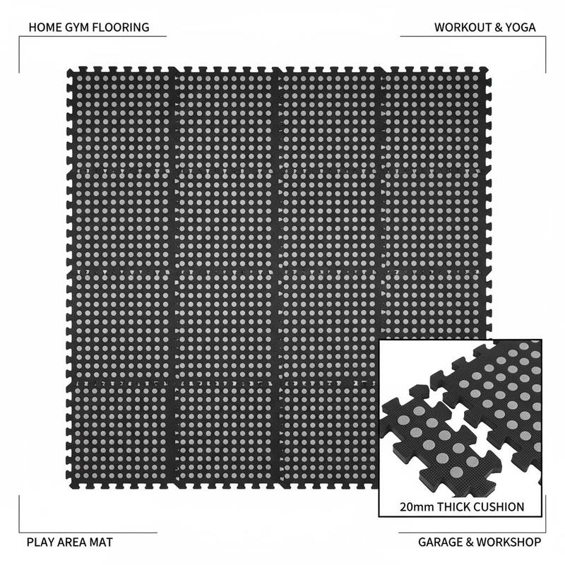 Puzzle Exercise Mat, 12 PCS Fi - Fitness Home Gym Equipment recension och pris