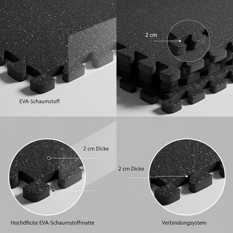 Puzzle Exercise Mat, 12 PCS Fi - Fitness Home Gym Equipment recension och pris