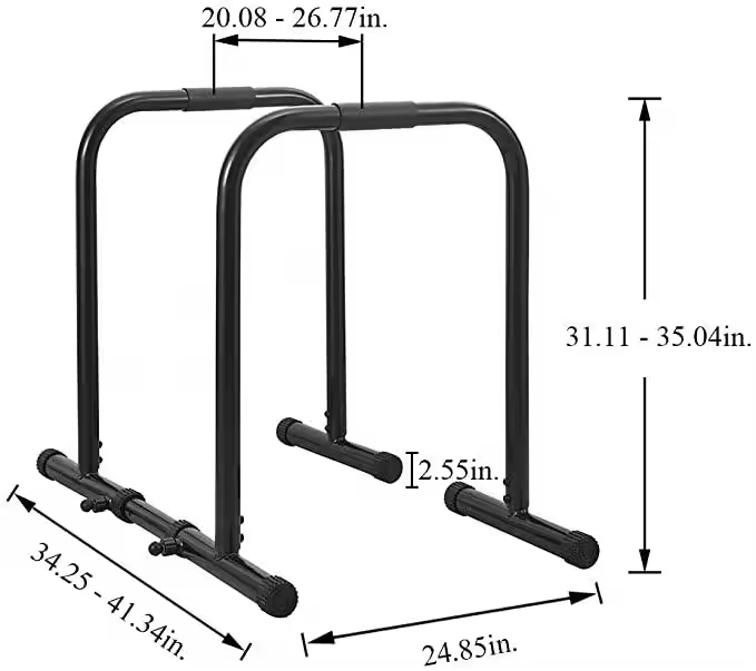 Sport Parallettes Heavy Duty D - Dip Station Parallel recension och pris
