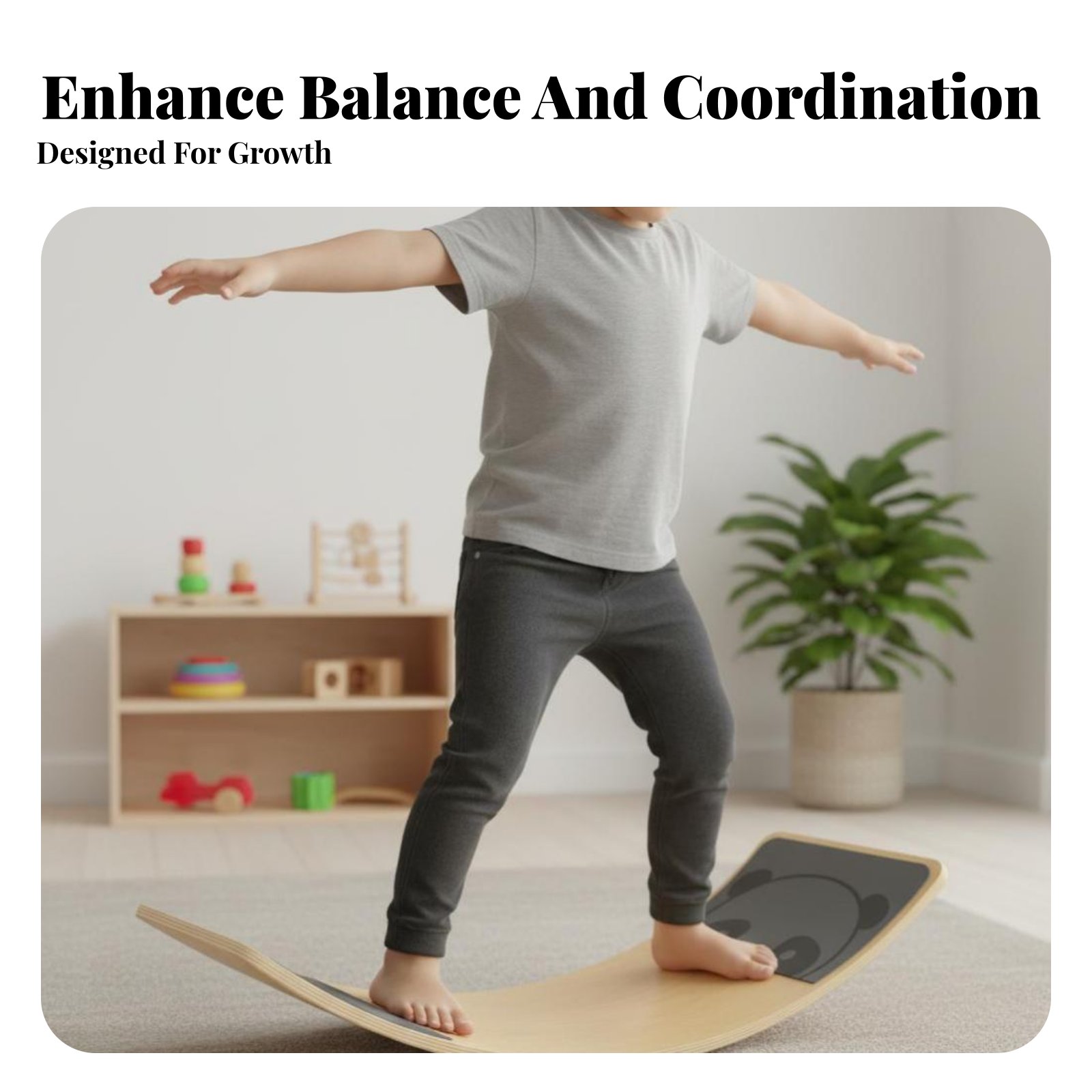 Curved Wooden Wobble Board Imp - Wobble Board Balance recension och pris