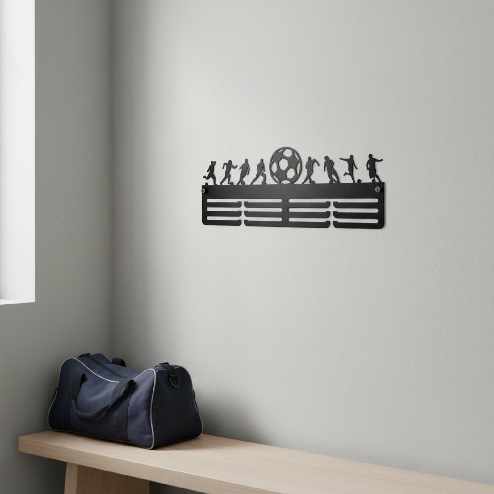 Football Medal Display Rack Ir - Home Gym Rack recension och pris