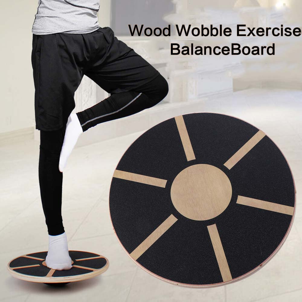 Wooden Round Balance Training  - Wobble Board Balance recension och pris