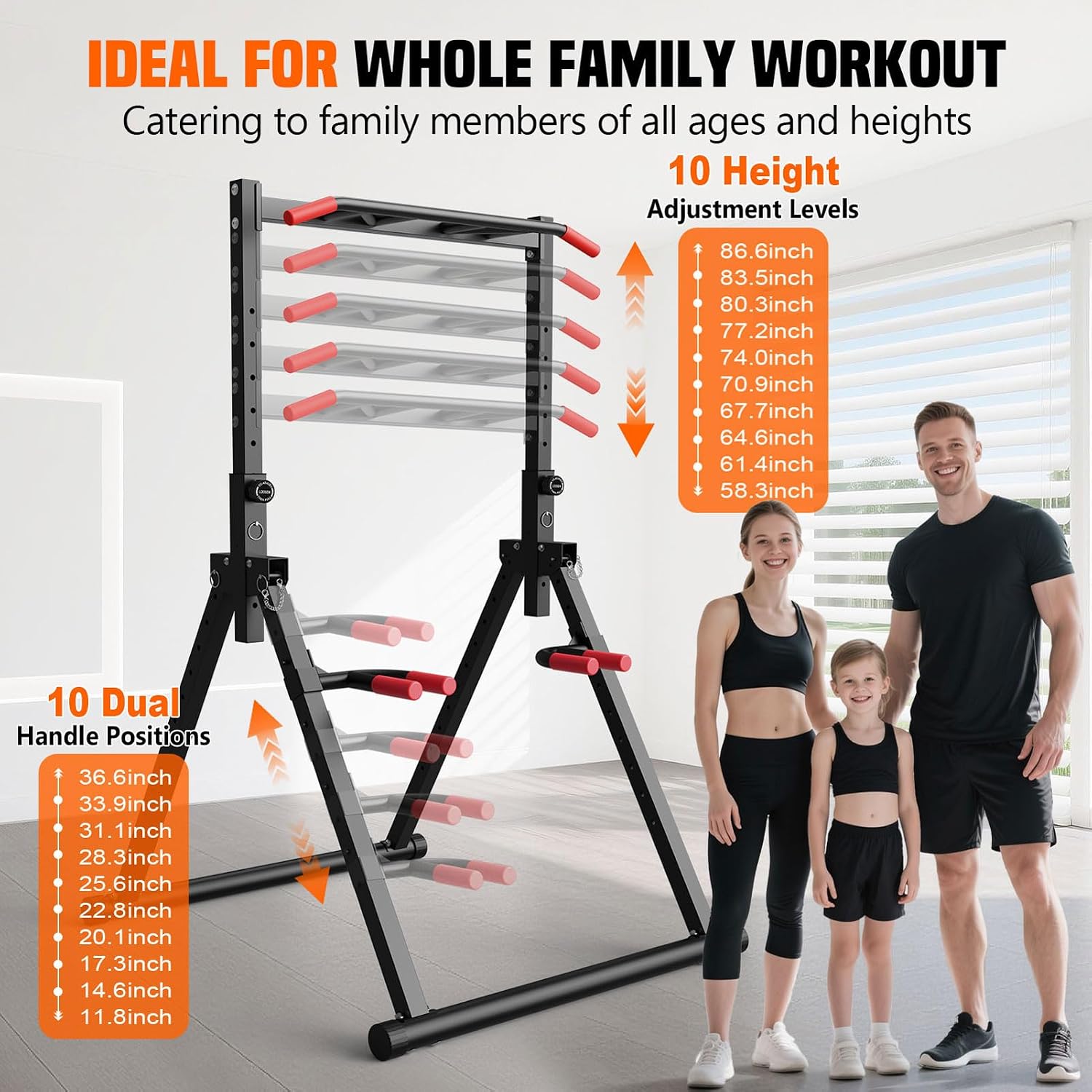 Foldable Power Tower Dip Stati - Fitness Home Gym Equipment recension och pris