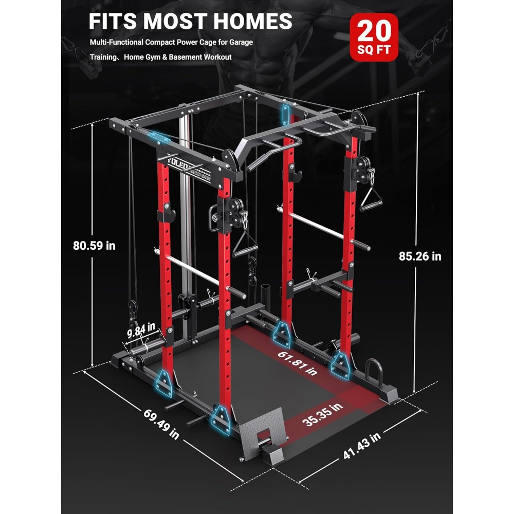 Cable Machine Home Gym 2 in 1, - Home Gym Lat Pulldown recension och pris