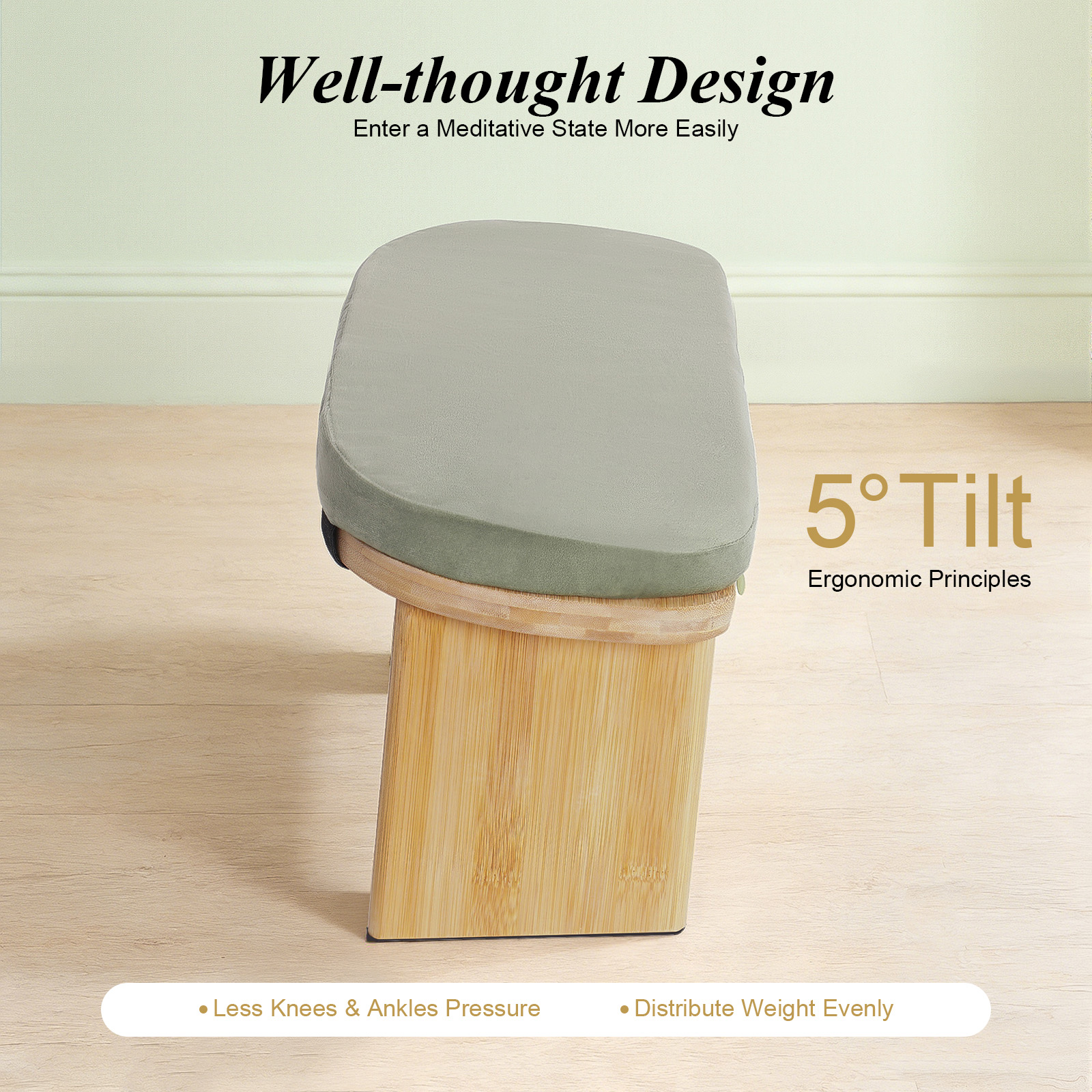 Foldable Meditation Bench, Por - Home Gym Minimalist recension och pris