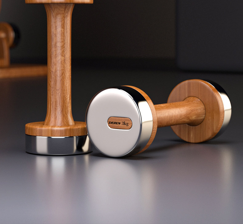 Wood & Steel Adjustable Dumbbe - Home Gym Dumbbell Set recension och pris