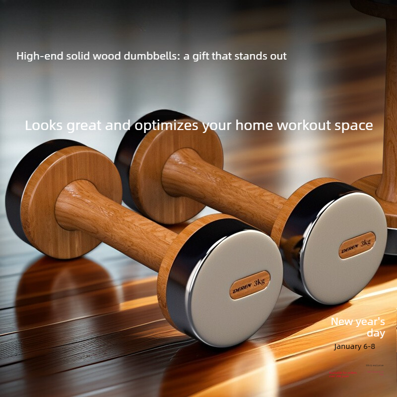 Wood & Steel Adjustable Dumbbe - Home Gym Dumbbell Set recension och pris