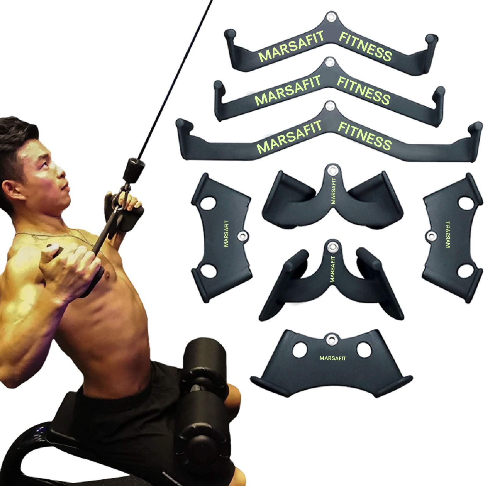 Lat Pull Down Bar Rowing Handl - Home Gym Lat Pulldown recension och pris