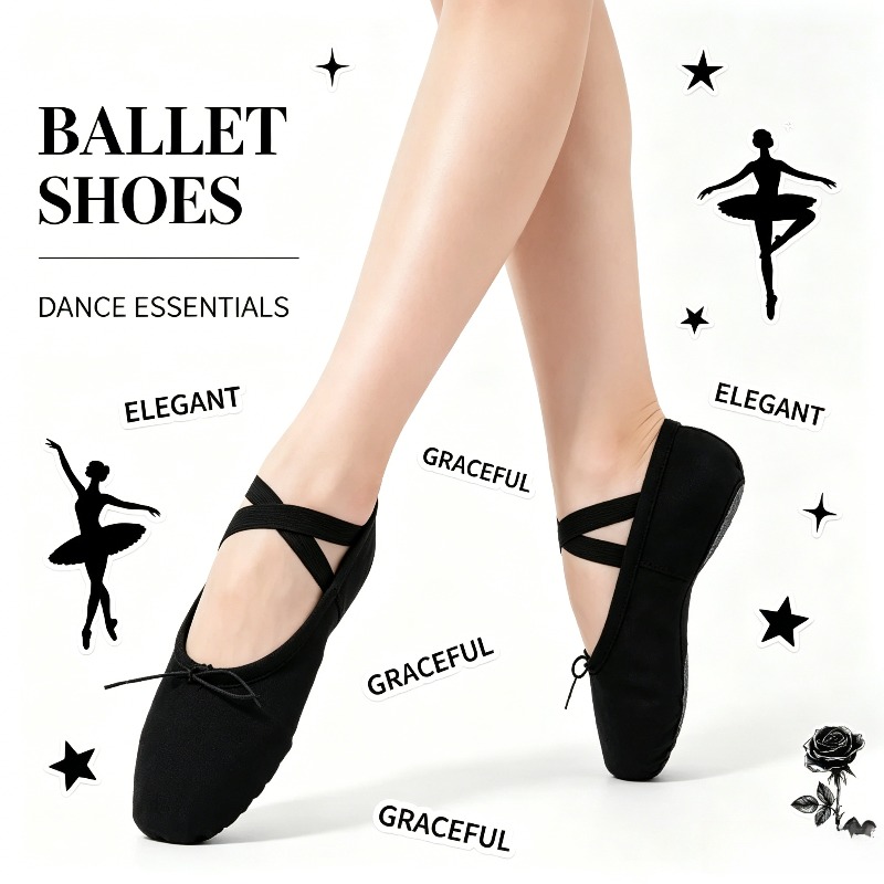 Flat Head Ballet Slippers Soft - Home Gym For Kids recension och pris