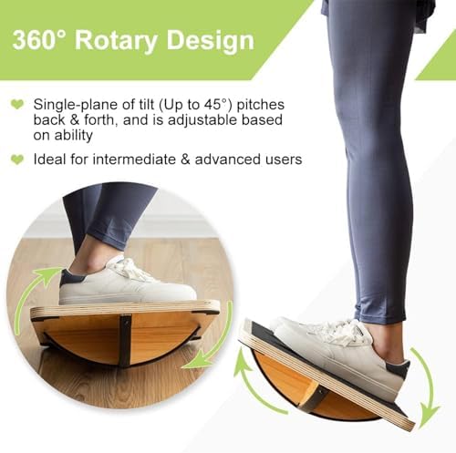Professional Wooden Balance Bo - Wobble Board Balance recension och pris