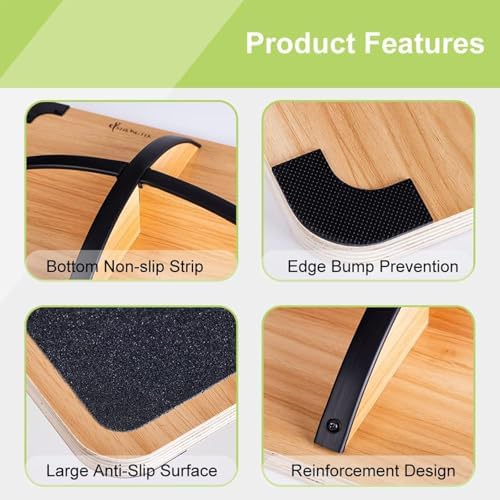 Professional Wooden Balance Bo - Wobble Board Balance recension och pris