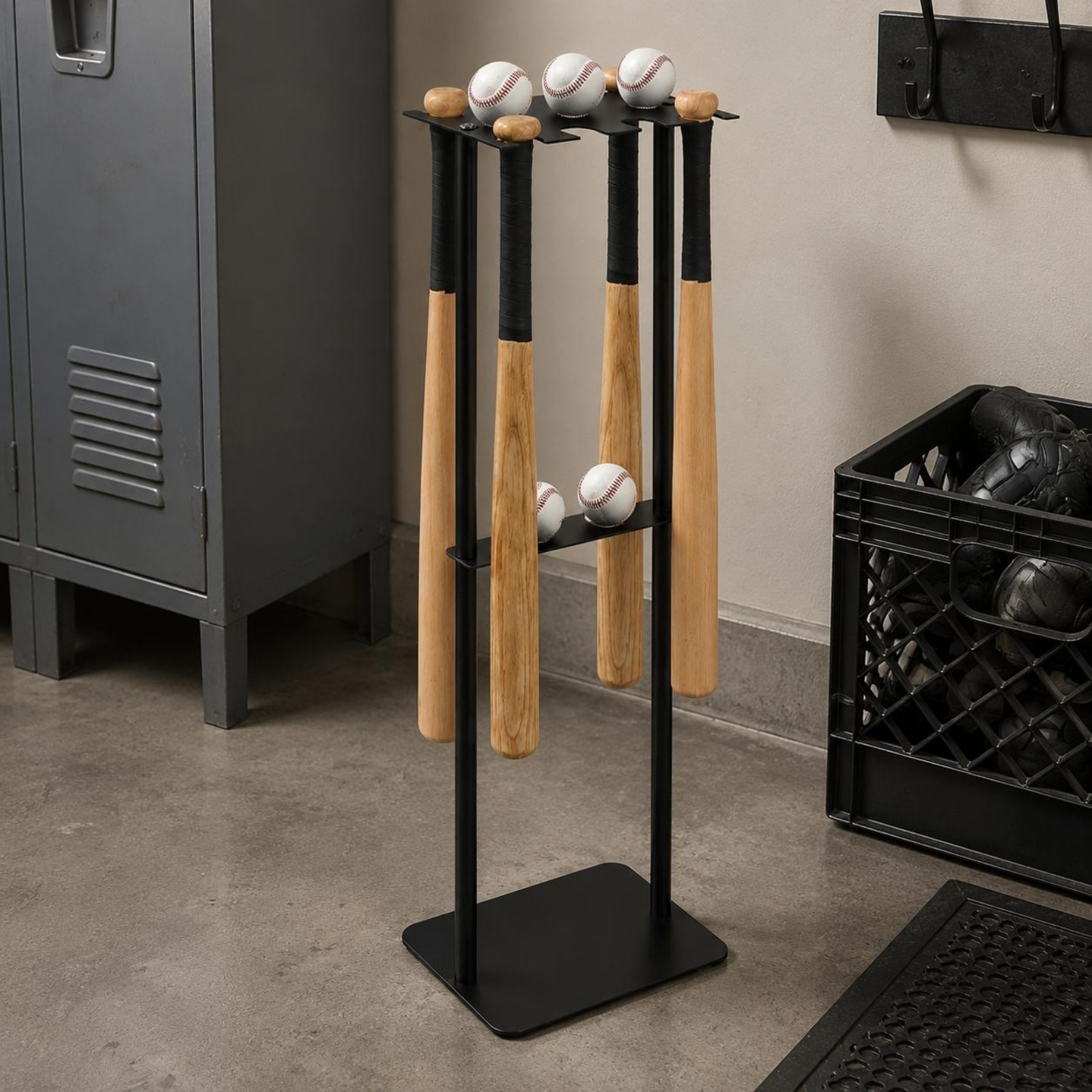 Metal Baseball Display Rack Mo - Home Gym Rack recension och pris