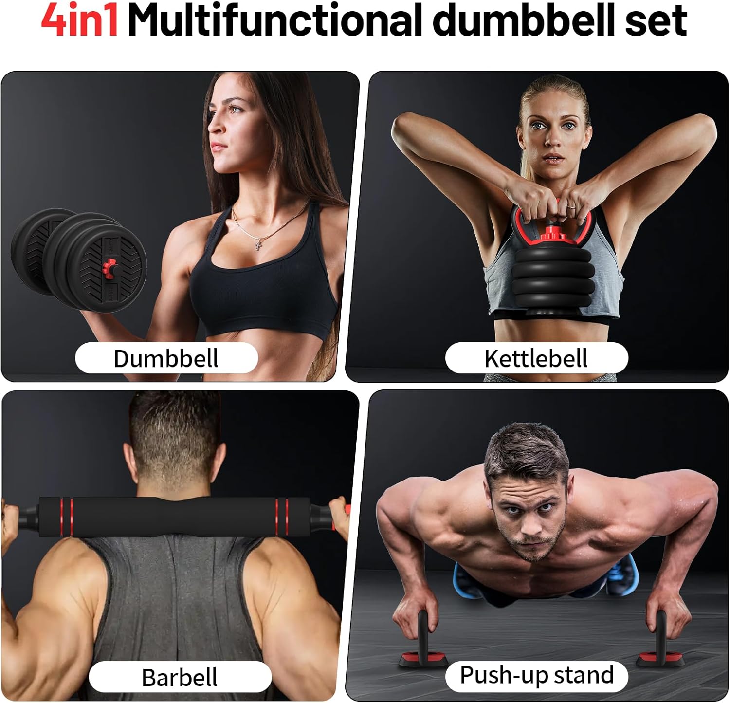 Adjustable Dumbbell Set, 4-in- - Home Gym Dumbbell Set recension och pris