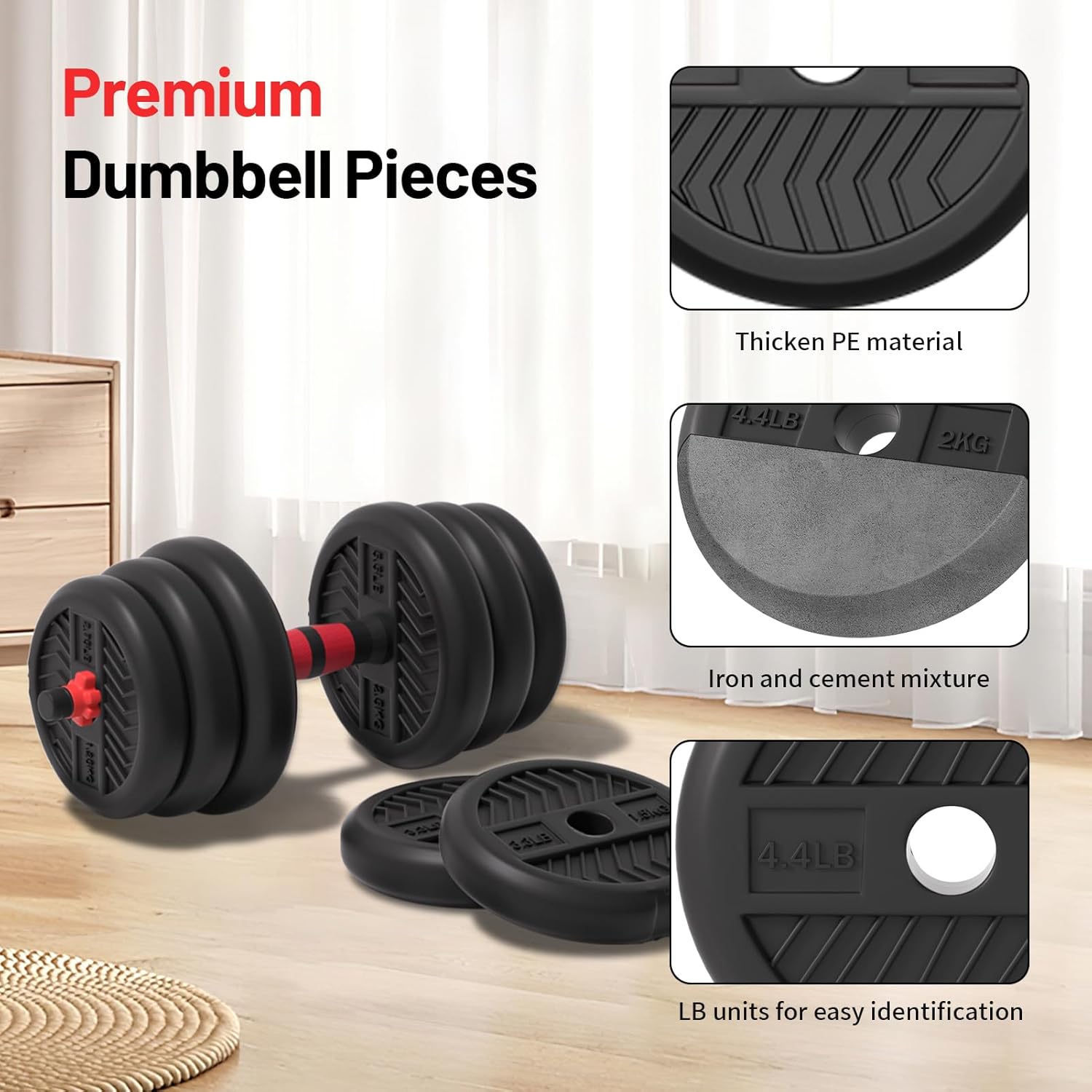 Adjustable Dumbbell Set, 4-in- - Home Gym Dumbbell Set recension och pris