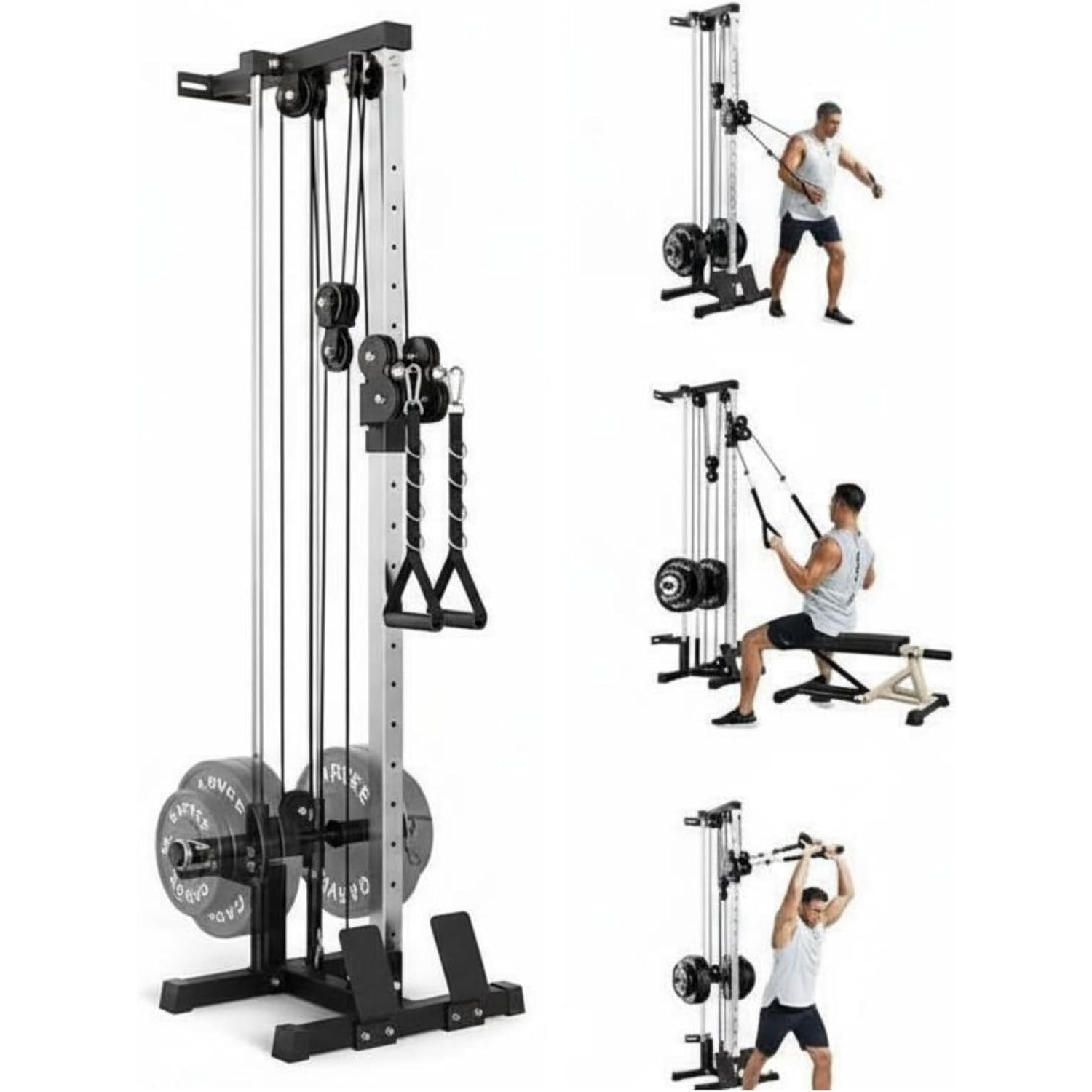 Wall Mount Cable Station Dual  - Home Gym Lat Pulldown recension och pris