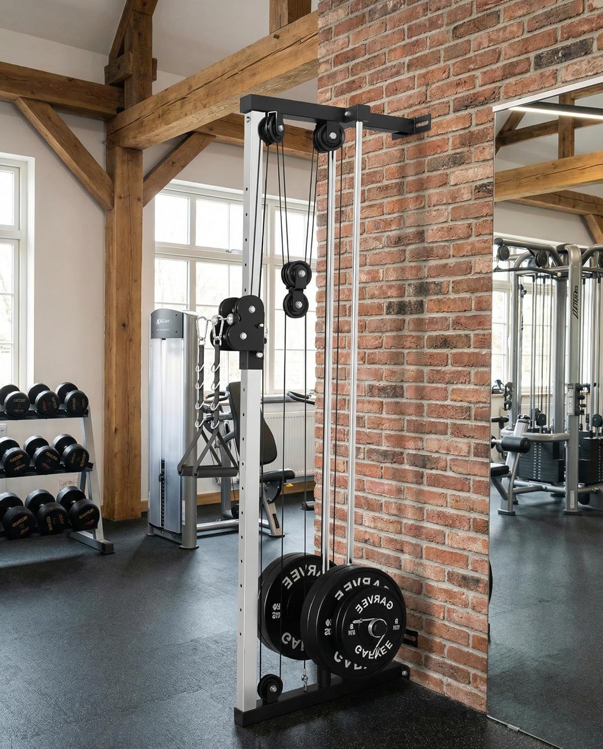 Wall Mount Cable Station Dual  - Home Gym Lat Pulldown recension och pris