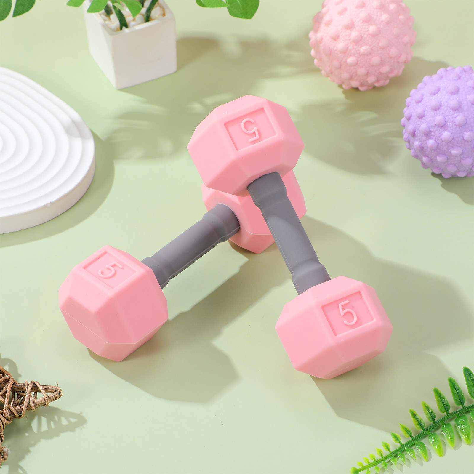 2Pcs Mini Dumbbells Silicone K - Home Gym For Toddlers recension och pris