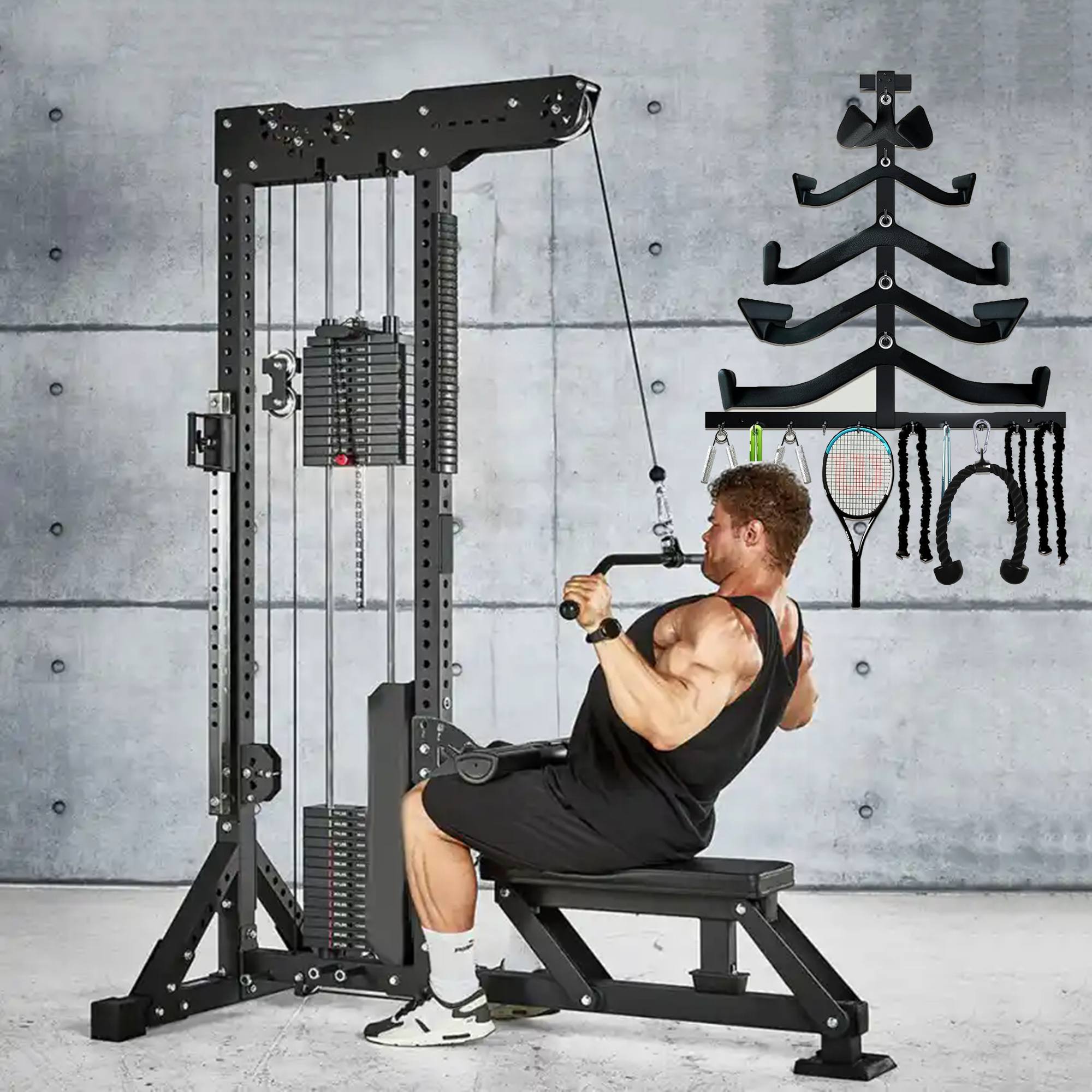 Lat Pull Down Bar Gym Accessor - Home Gym Lat Pulldown recension och pris
