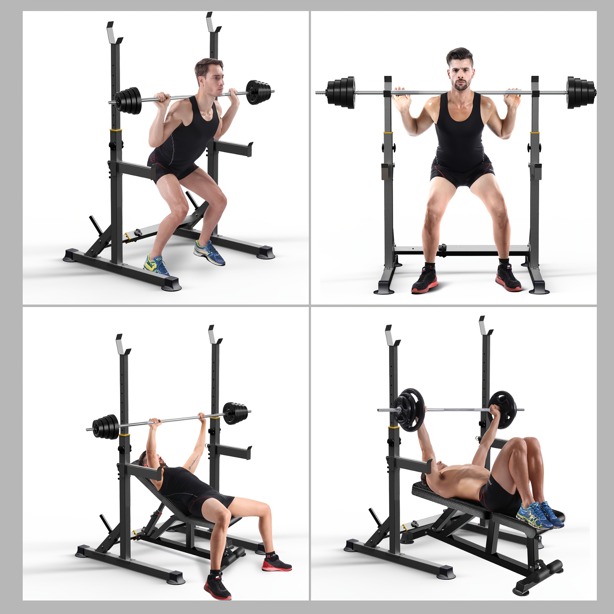 1 Squat Stand With Barbell Wei - Fitness Home Gym Equipment recension och pris