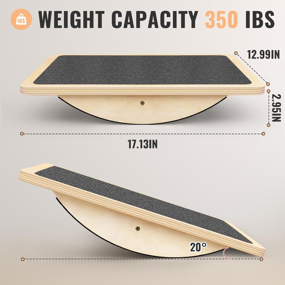 Anti-Slip Balance Board for Ad - Wobble Board Balance recension och pris