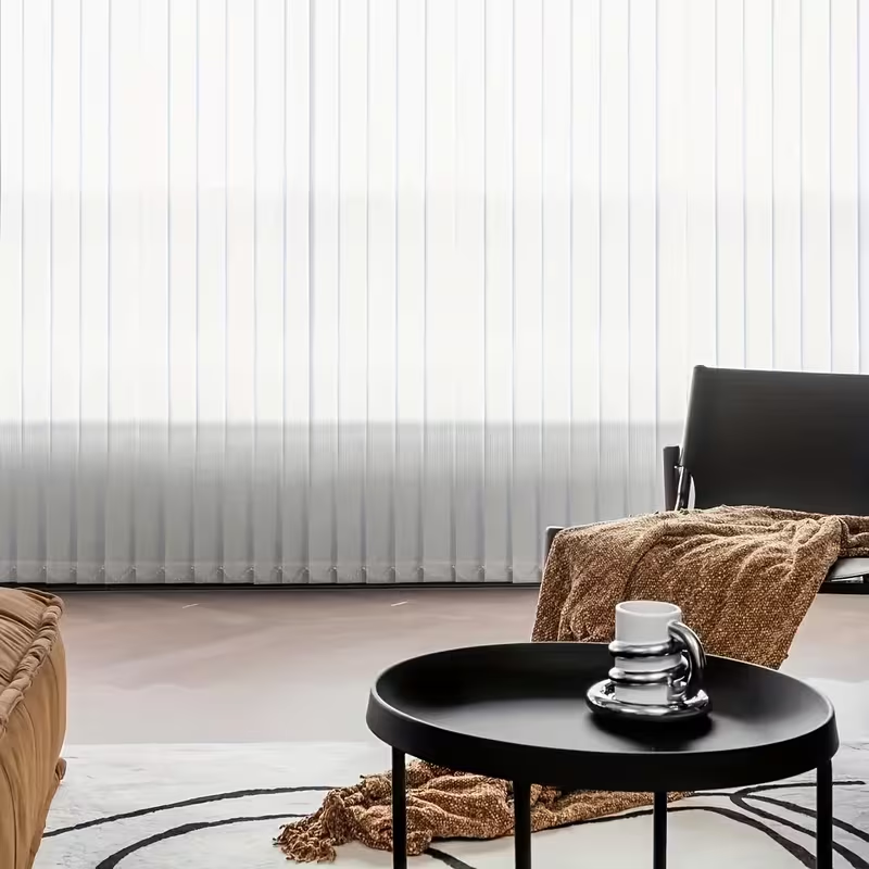 White No-Drill Vertical Blinds - Vertical Leg Press recension och pris