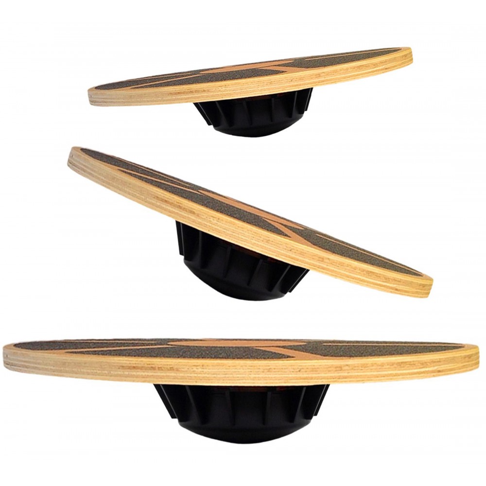 Non-Slip Wooden Wobble Balance - Wobble Board Balance recension och pris